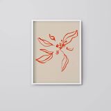 Botanical illustration giclee print, 50x70