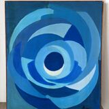 Abstract rose signed