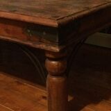 Grande table basse ancienne en  bois de sheesham