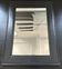 Pearled black frame mirror