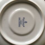 Cup and saucer Haviland Limoges blue and white porcelain