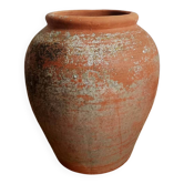 Terracotta garden pot jar