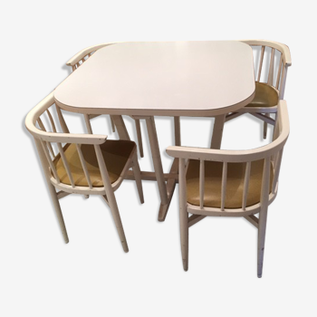 Set Thonet 1960 Table and 4 chairs