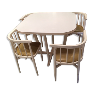 Set Thonet 1960 Table and 4 chairs