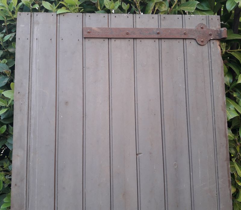 Wooden barn cellar or outbuilding door