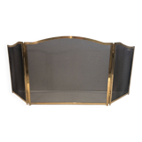 Brass fire screen