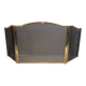 Brass fire screen