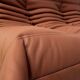 Togo sofa in thick cognac cowhide by Michel Ducaroy for Ligne Roset.