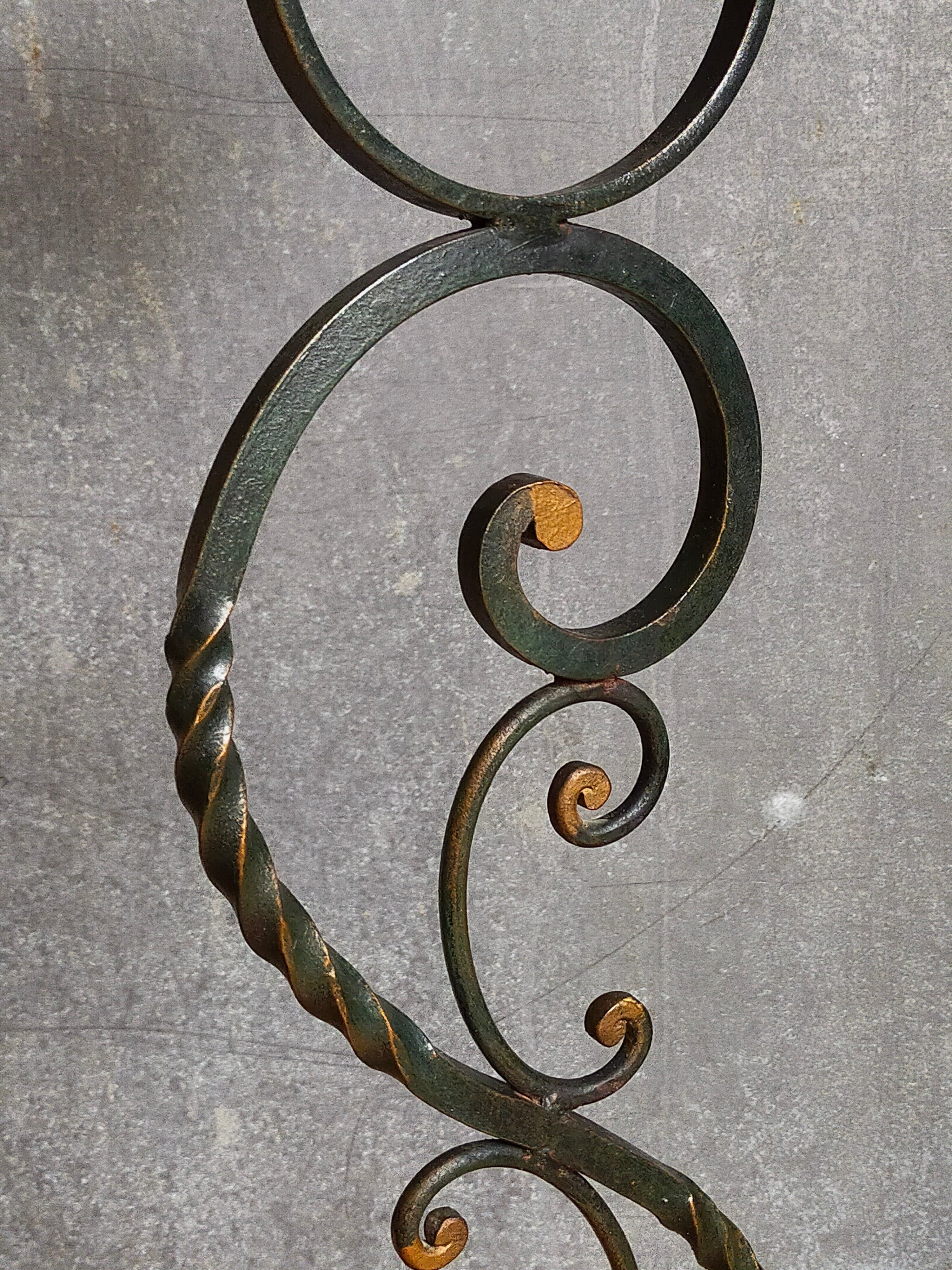 Wrought iron plant harness 50s