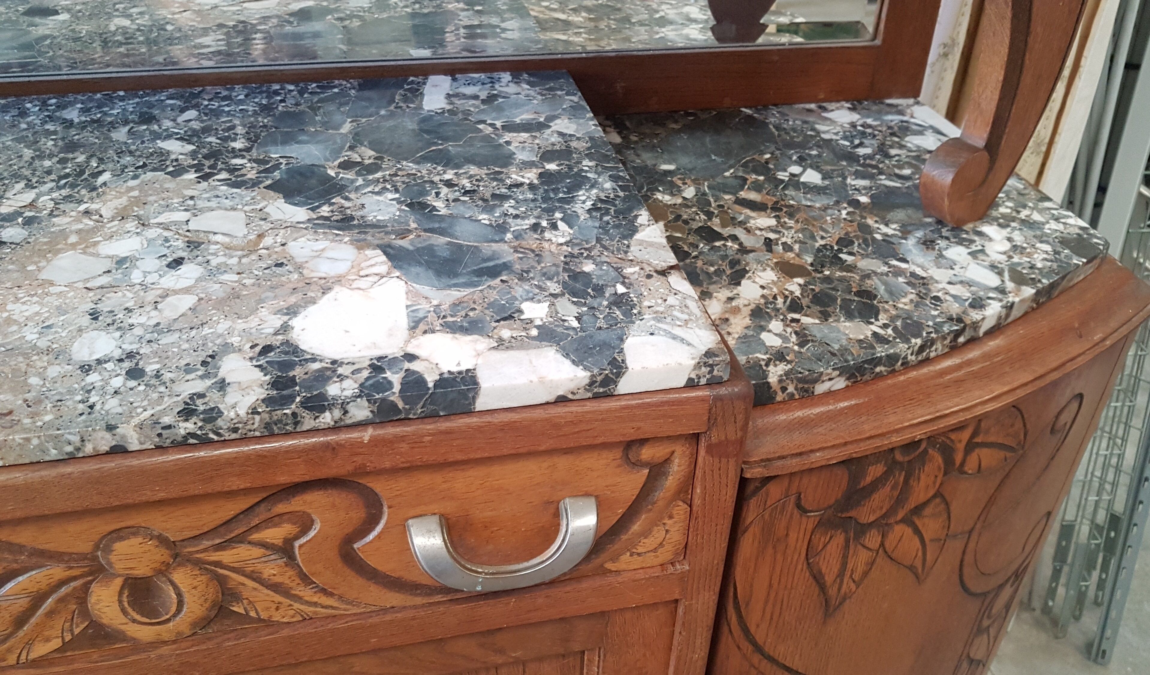 Vaisselier, buffet 2 body 40s