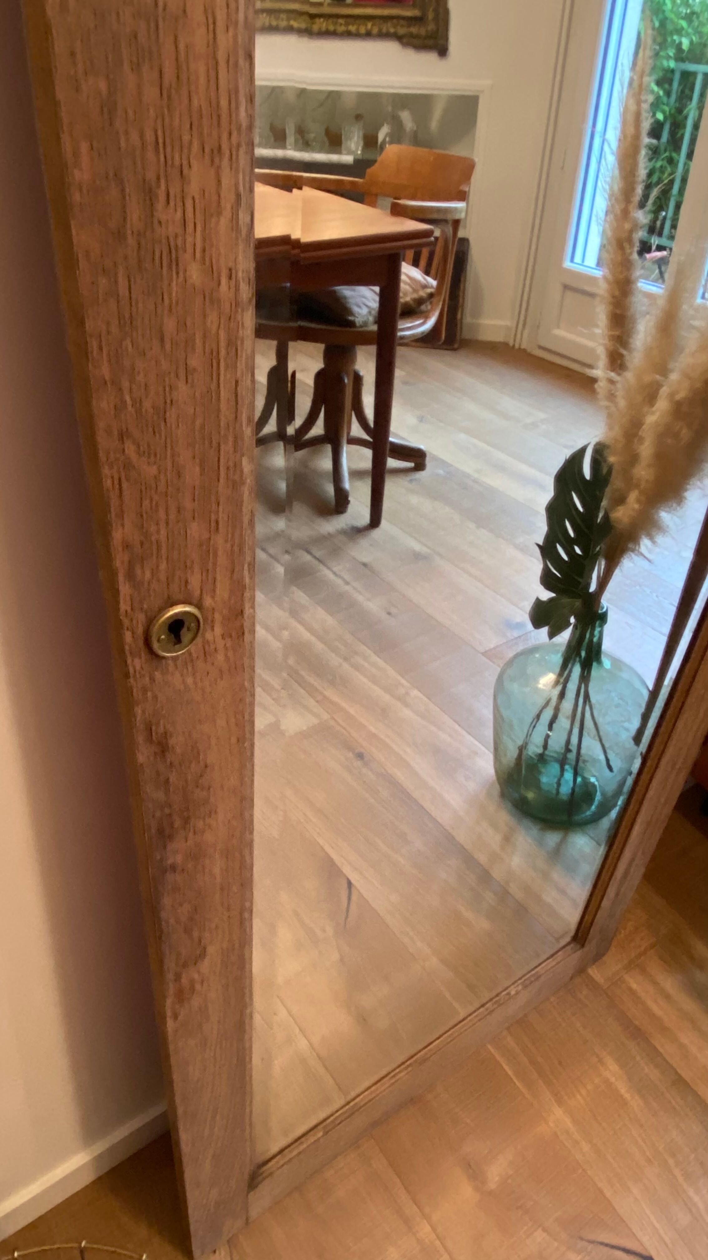 Beveled mirror 168 x 66 cm - 1950