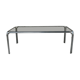 Coffee table smoked glass and chrome