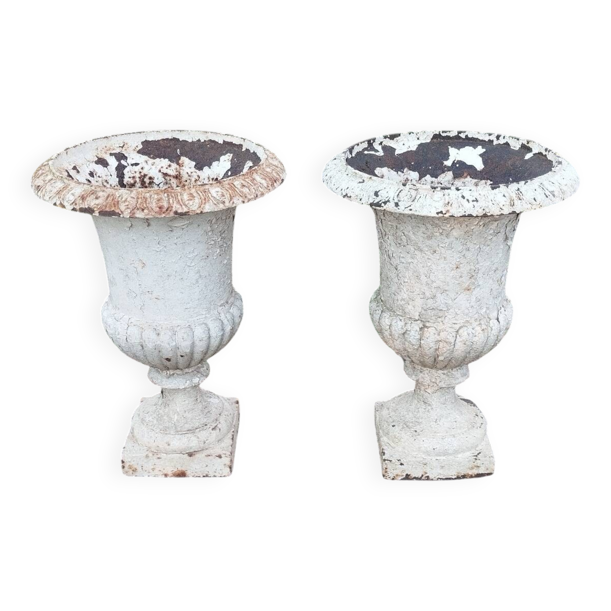 Pair of Medici vases in cast iron