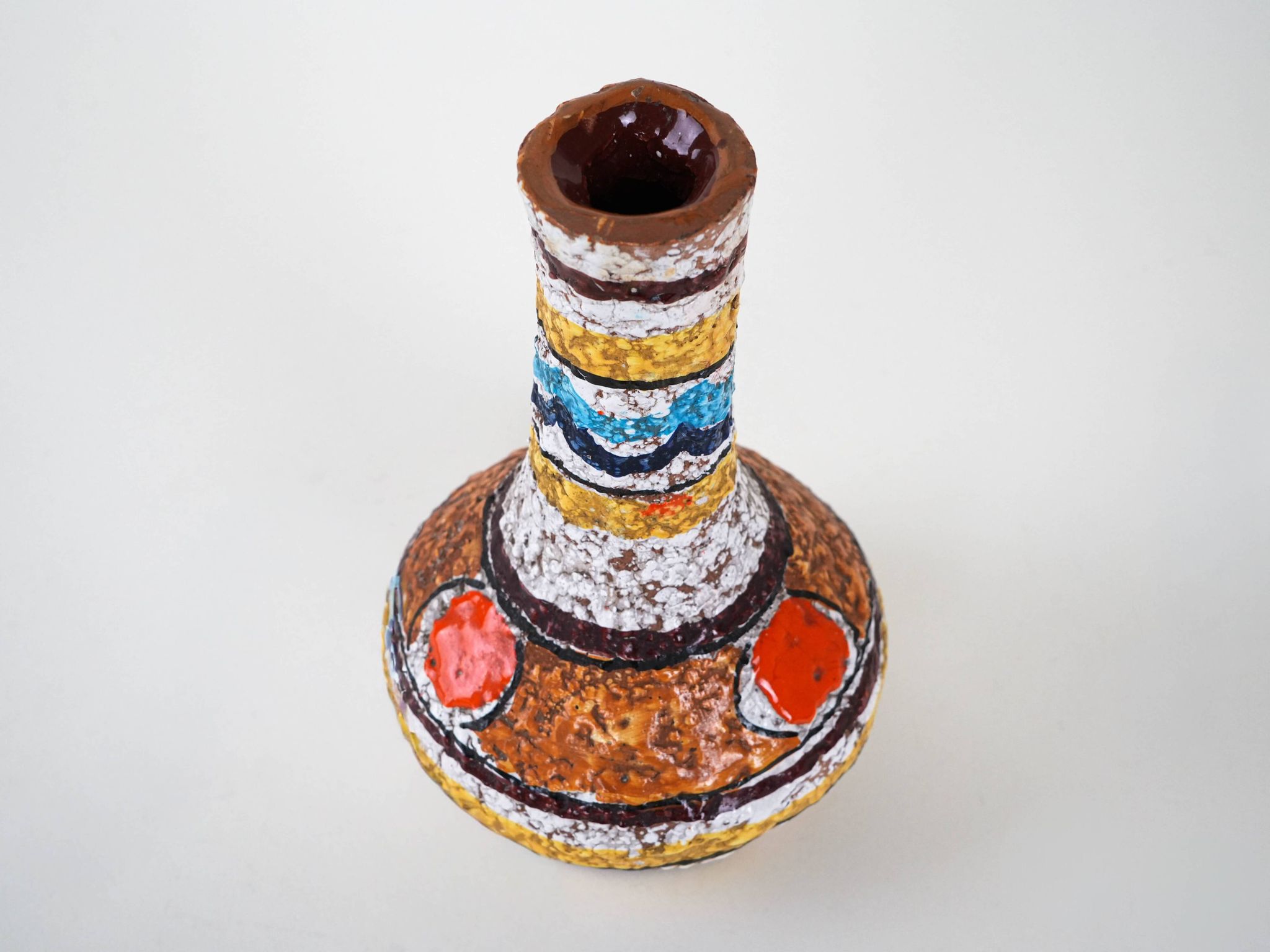 Ceramic vase, Italian design, 1950s, manufactured in Italy