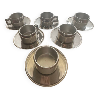 Chrome Stainless Steel Coffee Service Stamped STO Published by Maison Cas
