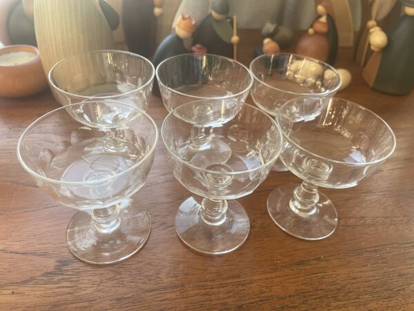 6 petits verres à liqueur/apéritif cristal