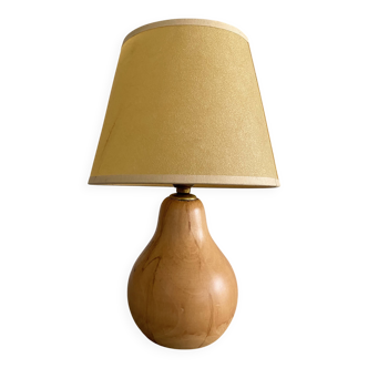 Wooden lamp, new 2M fabric cable, lampshade