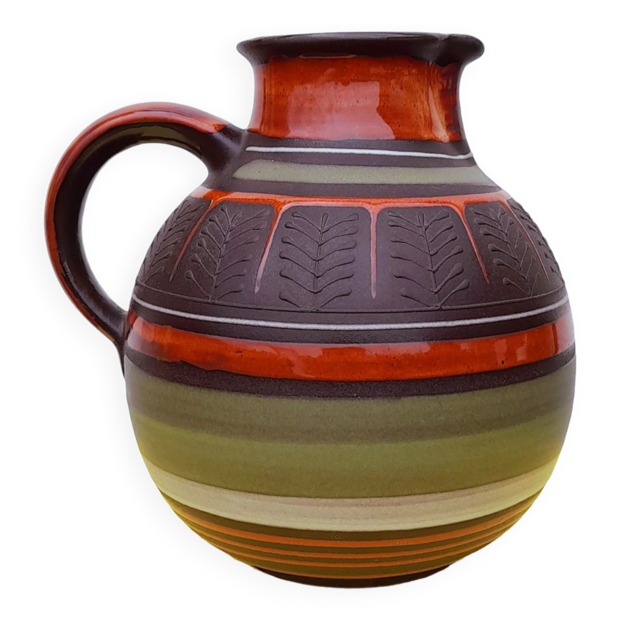 Scandinavian ceramic pitcher kmk