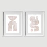 2 framed printed arts