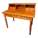Wooden desk with drawers and storage