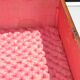 Ancien coffret peint/boîte à ouvrages/bijoux monogrammé CL
