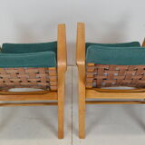 Paire de fauteuils en bois de hêtre courbé, design Jan Vaněk, années 1930.