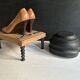 Napoleon III footrest in blackened wood, 19th century