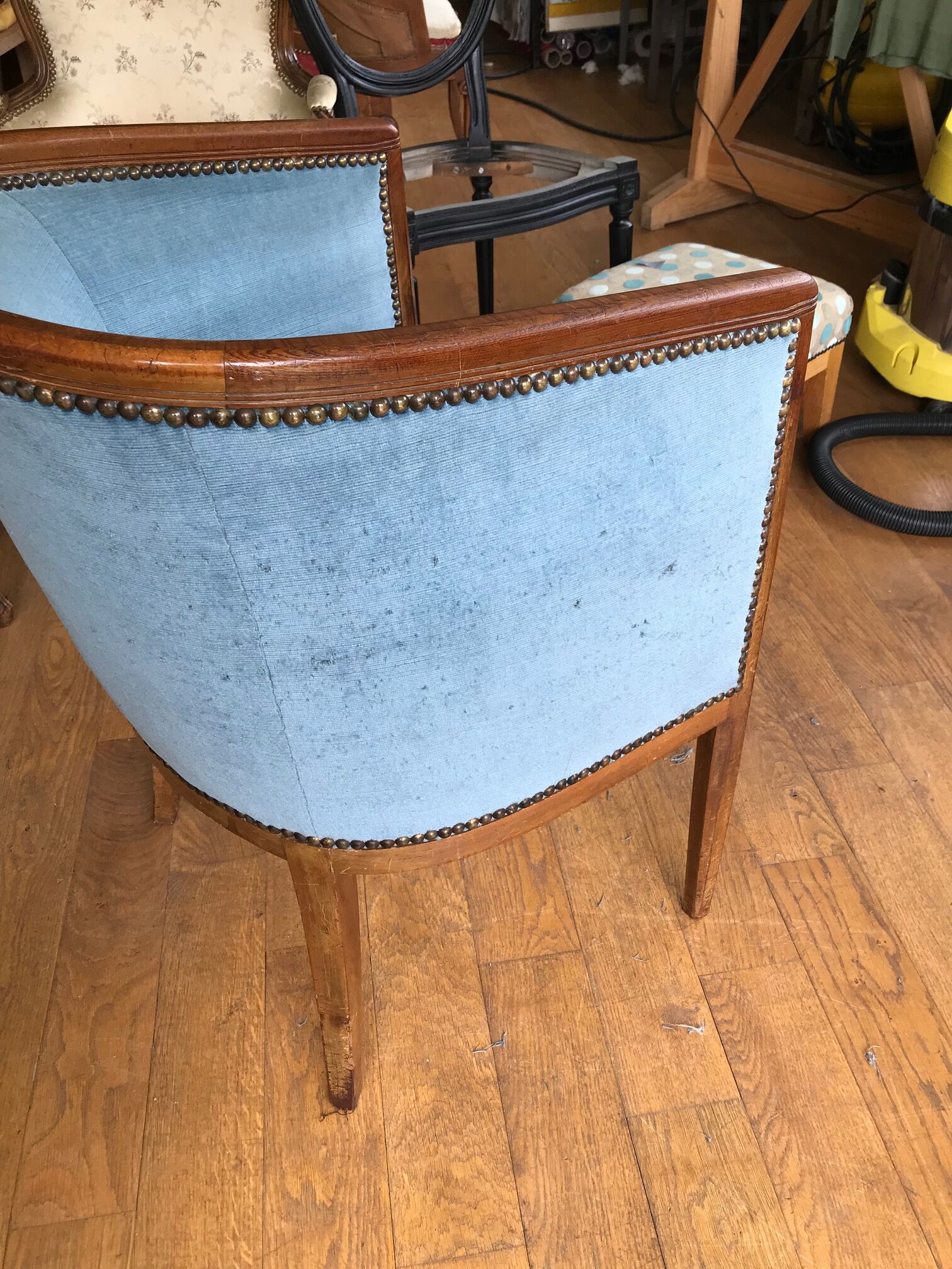Fauteuil tonneau art déco