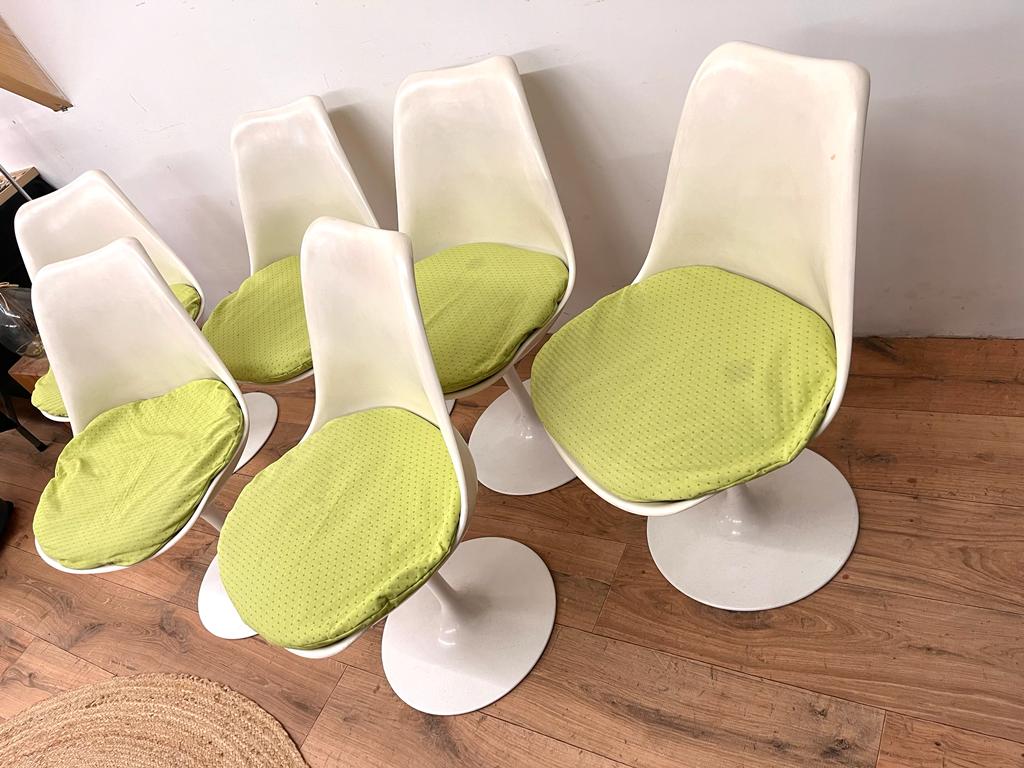 Six chaises tulip Knoll