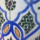 Antique Moroccan Ceramic Vase Signed - XXL Size