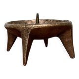 Brutalist Mid-Century Candle Holder in Bronze, 1960s