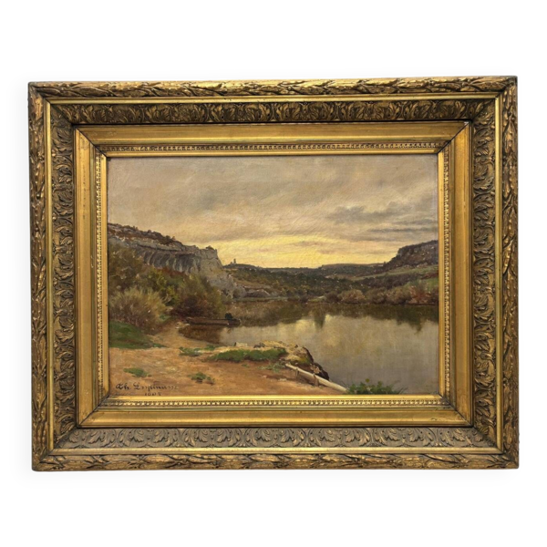 Charles Lespinasse Huile sur toile datée de 1903