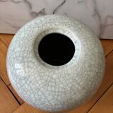 XL ceramic pot with crackle effect