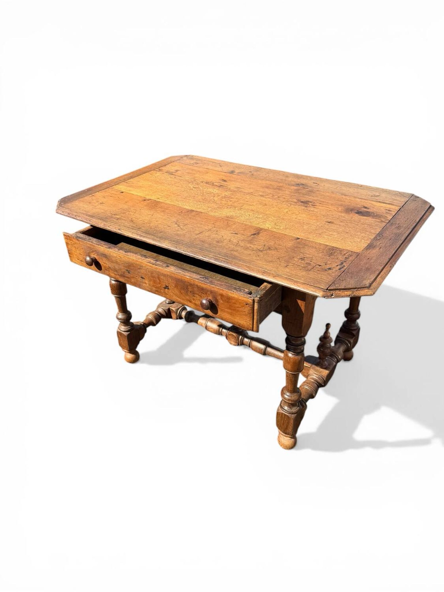 Writing table/desk Louis XIV light oak 18th century