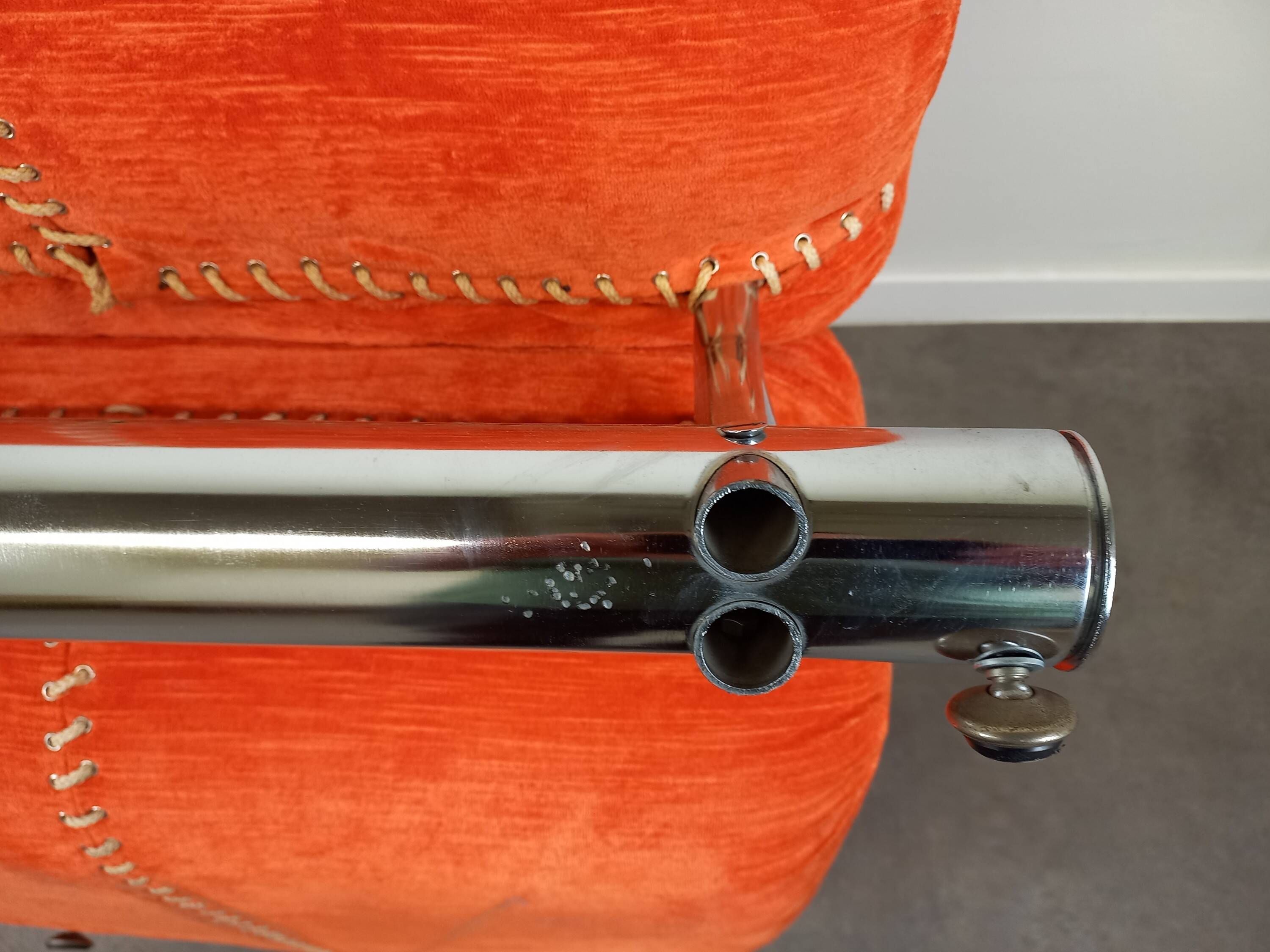 Vintage orange fireside chair