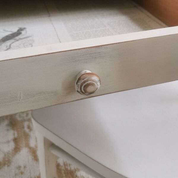 Ensemble Bureau vintage patiné et sa chaise Luterma