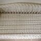 Trunk storage painted rattan bench