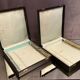Paire de coffrets de rangement fin XIXe pour couverts argenterie