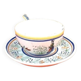 Cup / Saucer for breakfast Faïence Henriot Quimper France