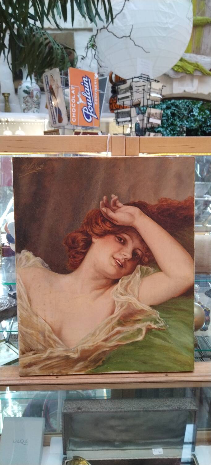 Art Nouveau woman portrait