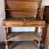 Vintage shelf with marble