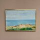 Original Swedish Oil On Panel – “Coast” By Eric Elfvén (1921–2008)
