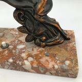 Art deco doe nightlight lamp