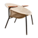 Danish armchair in Leather, Steel and Teak, Balloon model by Hans Olsen 1960.