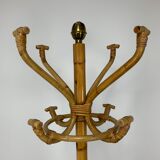 Rattan parrot coat rack and chic jungle style brass