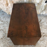 Vintage wood document holder locker#a118