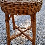 Vintage rattan stool