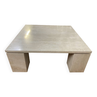 Table basse en travertin des années 70