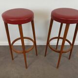 Paire de tabourets de bar vintage