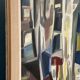 Huile sur toile suédoise – “Allée abstraite” par Kurt Persson